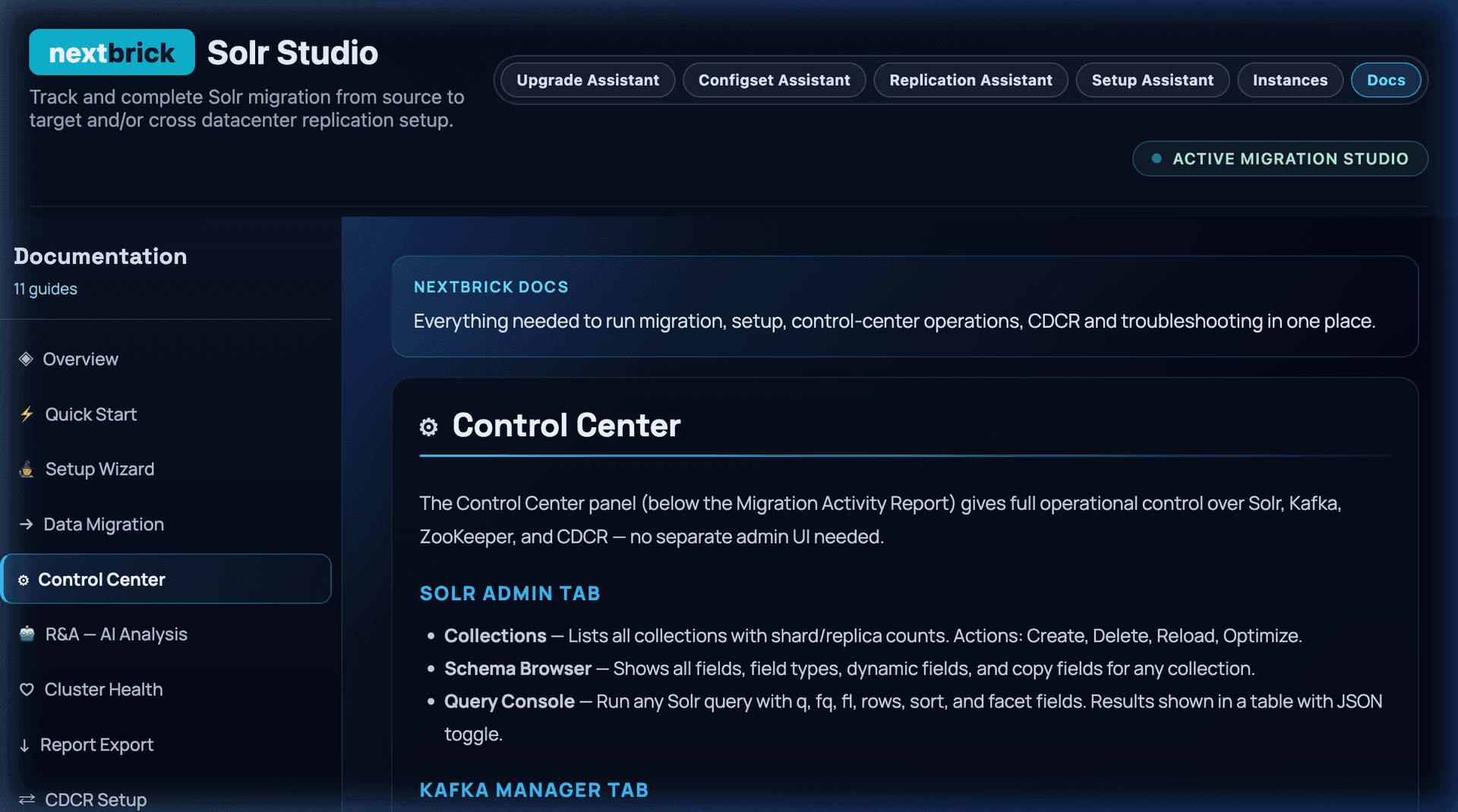 NextCode product interface