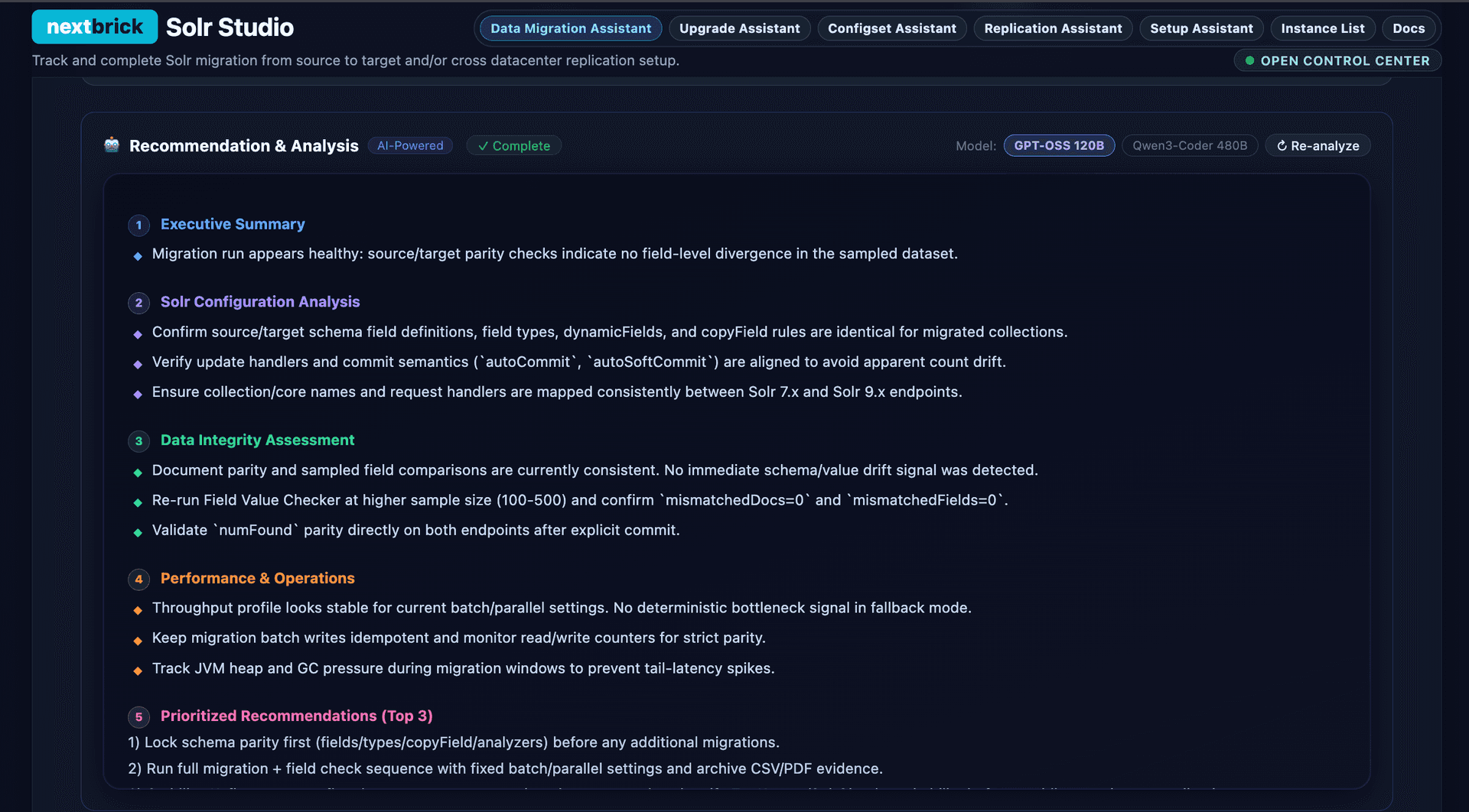 AI Recommendation and Analysis